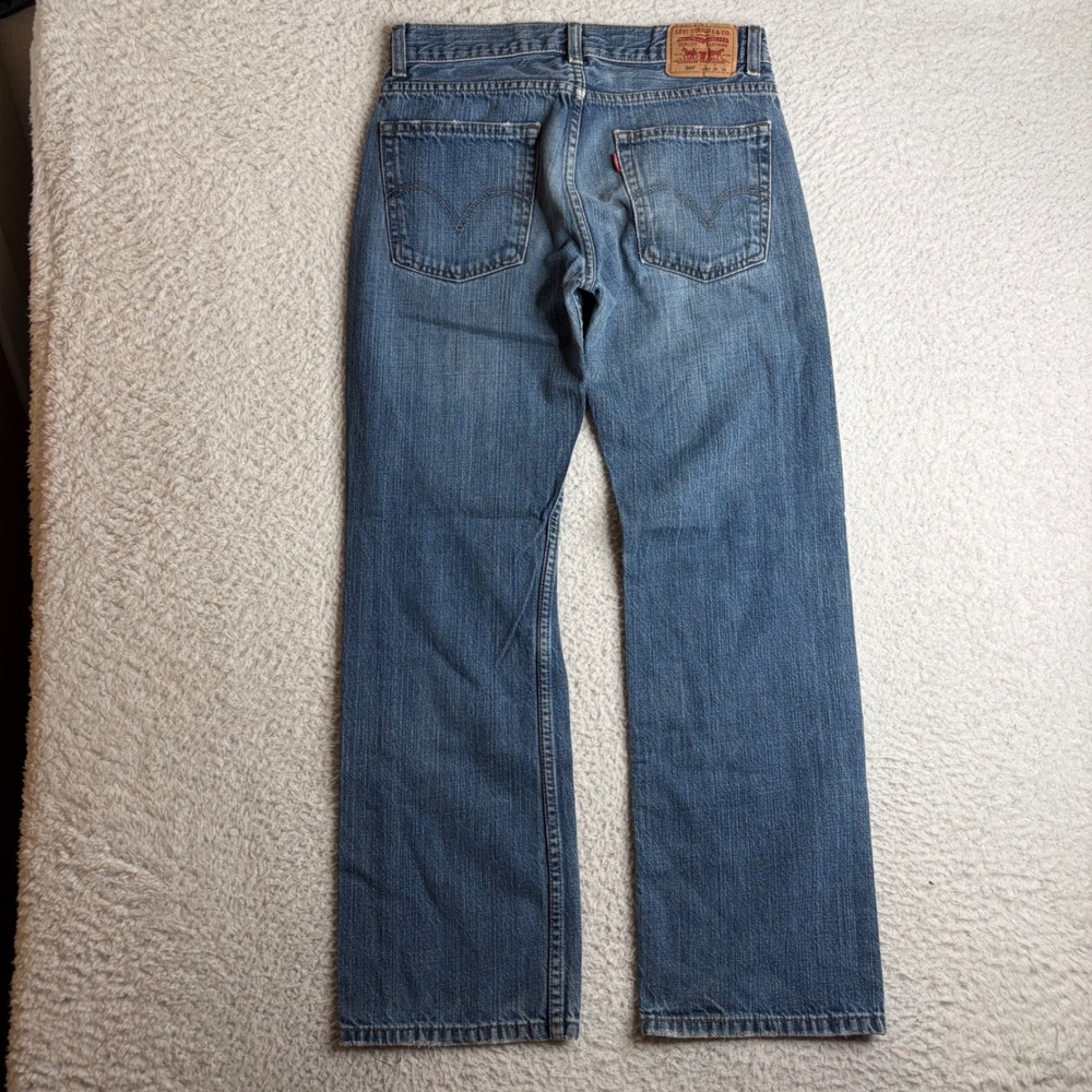 Levis 569 Y2K Loose Straight Leg Jeans Medium Wash Blue Denim 28x28 Baggy